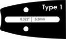 Sagsverd 14" - 3/8" - 1,3 mm (Husqvarna)