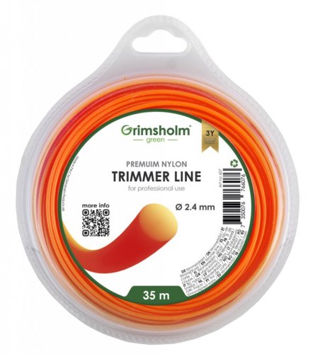 Trimmertråd (rund) 2,4 mm - 35 meter
