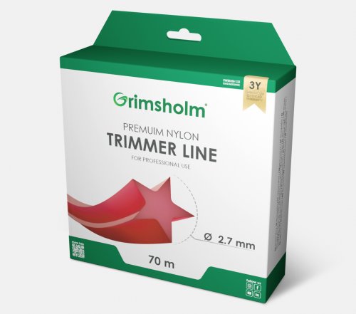 Trimmertråd (stjerne) 2,7 mm - 70 meter