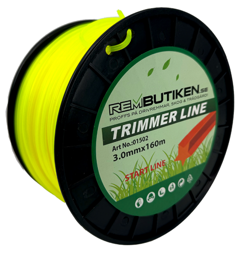 Trimmertråd (stjerne) 3,0 mm - 160 meter