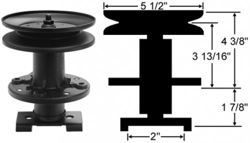 Knivspindel Husqvarna 533 05 64-24, Stiga 1133-0183-01