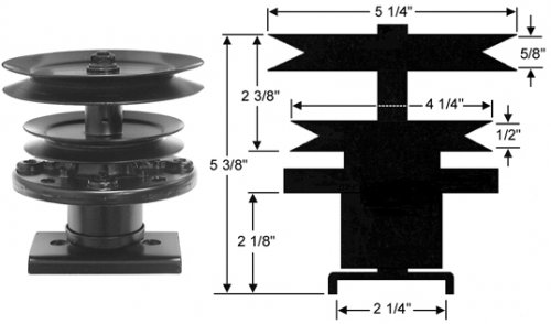 Knivspindel Husqvarna 532 12 16-57