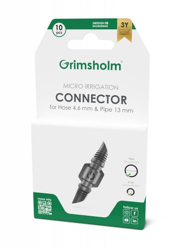 Skjøtekobling 4,6 mm (3/16") - 10 stk.