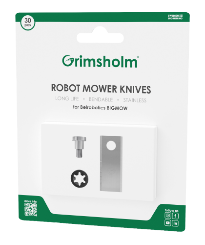 30 stk kniver til Belrobotics BIGMOW