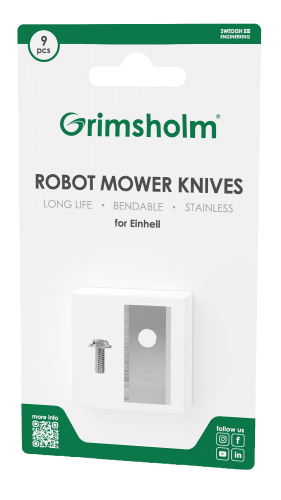 9 stk kniver til Einhell robotgressklipper