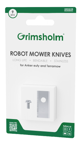 9 stk kniver til Anker Eufy, Terramow mfl.